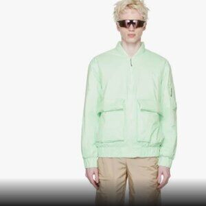 Rains Fuse Bomber Jacket in the color Mineral Unisex New